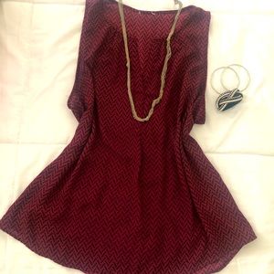 Maroon top